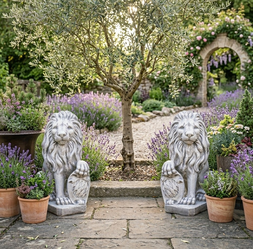 Gartenfigur löwe cm - löwe, 55